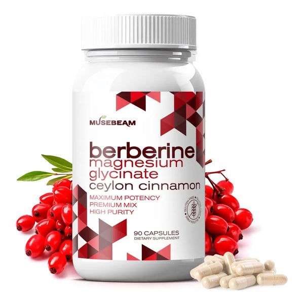 Capsulas De Berberina Hcl Glicinato De Magnesio 1800 Mg 90 Capsulas
