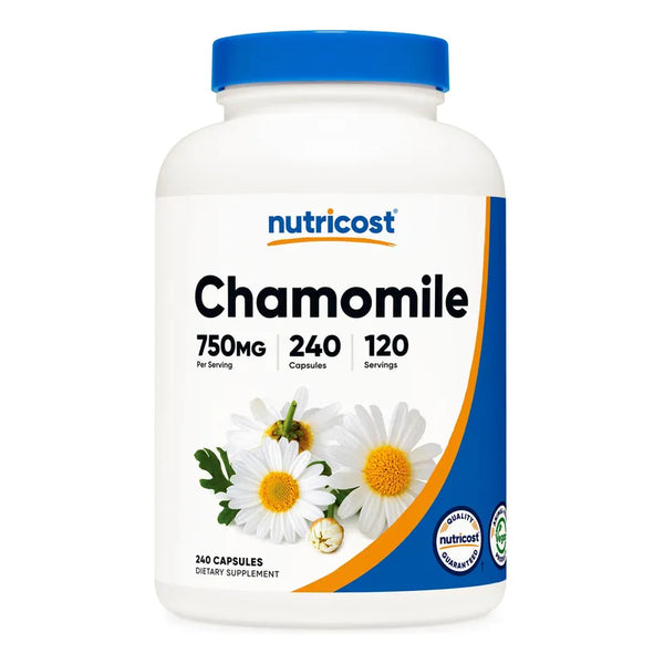 Capsulas De Manzanilla 750 Mg 240 Unidades Naturales Vegetarianas