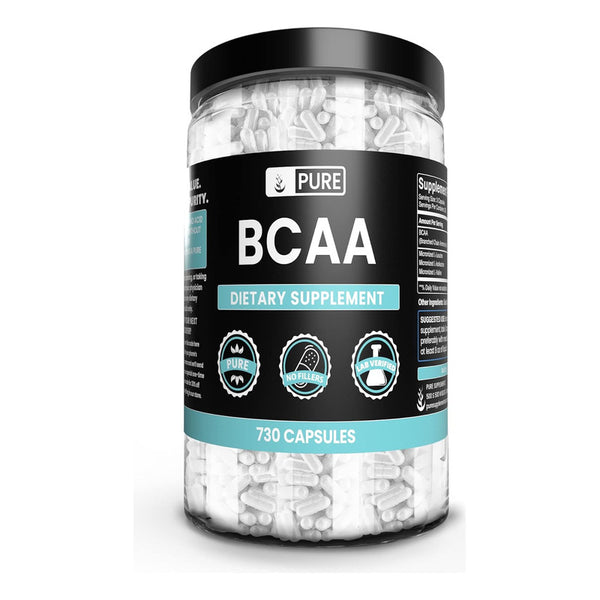 Bcaa Origen Natural Vitaminas Masa Muscular 730 Cápsulas Sin Rellenos