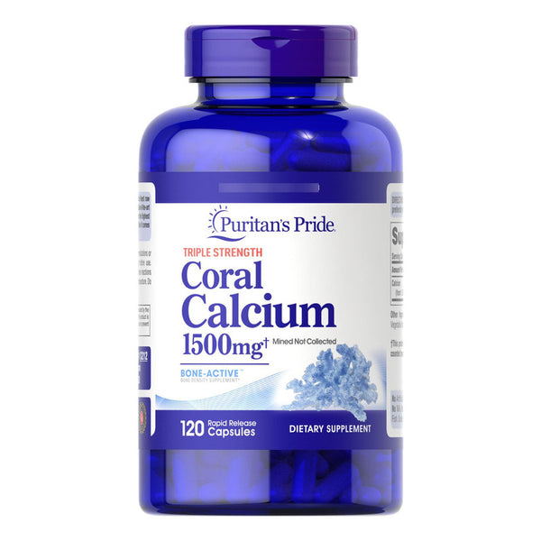 Calcio Coral Triple Fuerza 1500 Mg Puritans Pride 120 Cápsulas