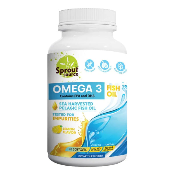 Aceite De Pescado Omega3 Pelágico 1200 Mg Para Salud Integral