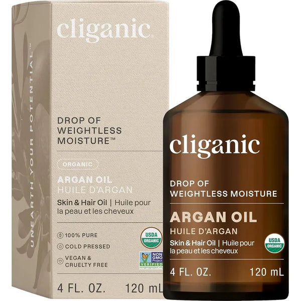 Aceite De Argan Cliganic 120ml Piel Cabello Organico Puro