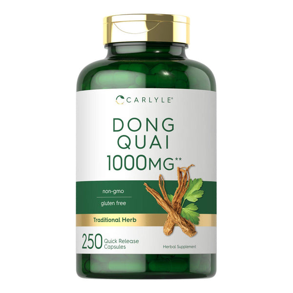 Cápsulas Dong Quai 1000 Mg 250 Unidades Hierba Tradicional Premium