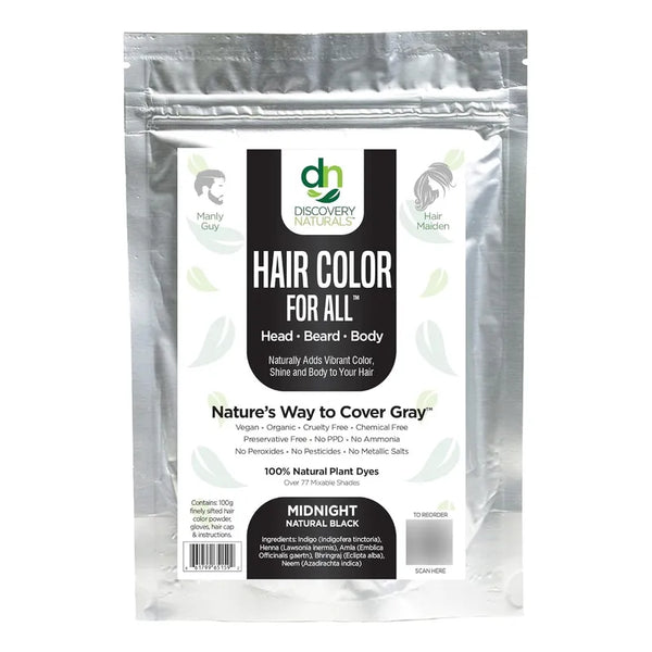 Tintura Natural Para Cabello Y Cejas Henna Maiden 100 Organico