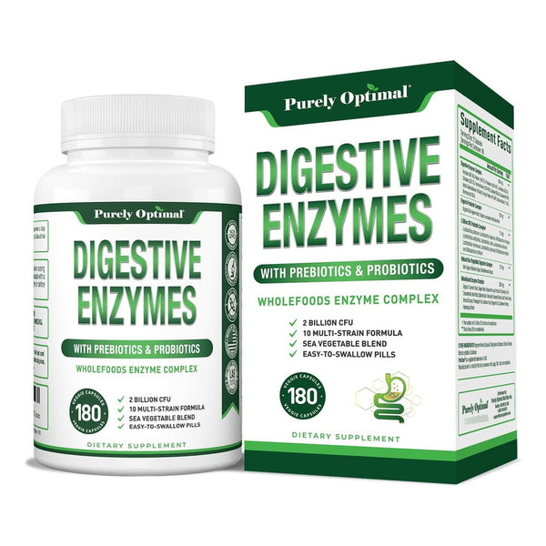 Enzimas Digestivas Premium Prebioticos Probioticos 180 Capsulas