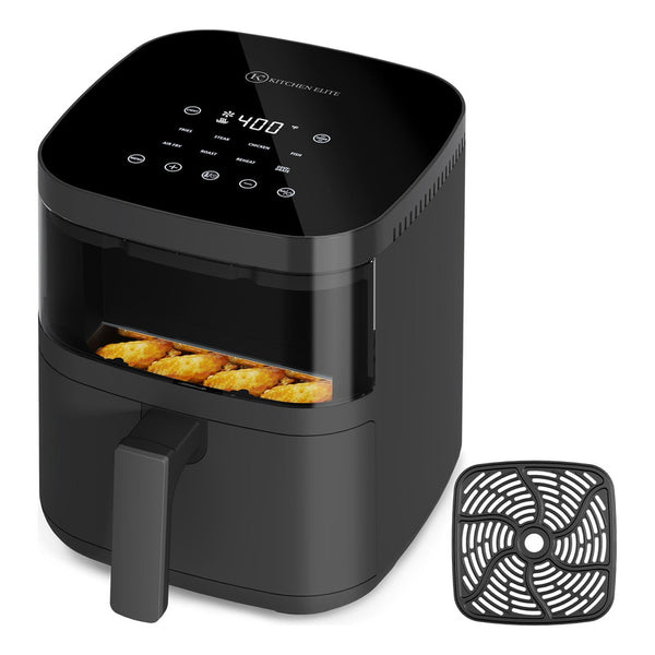 Air Fryer Kitchen Elite Freidora De Aire 4 Litros Con Ventana Para Cocción Saludable