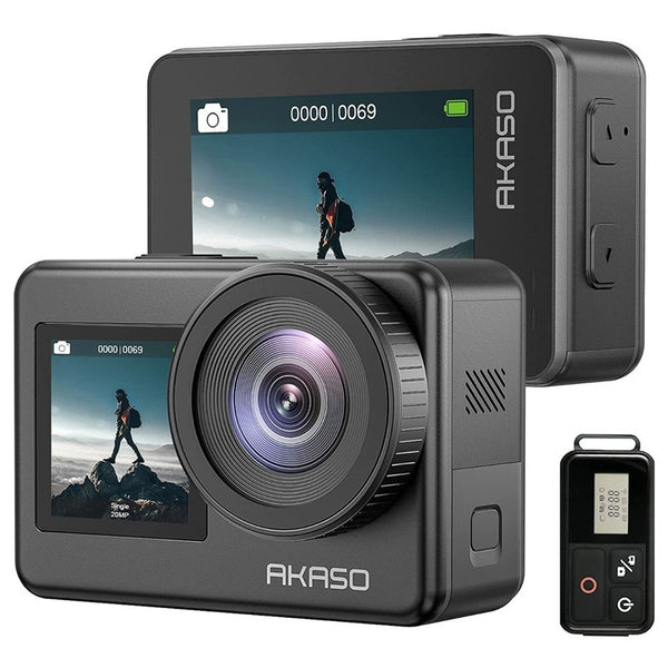 Akaso Brave 7 Cámara De Acción 4k Con Control De Voz Y Pantallas Dobles