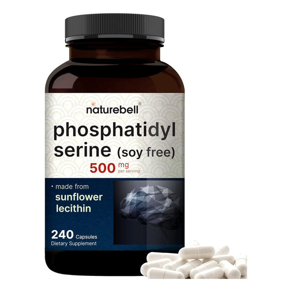 Fosfatidilserina Ultra Fuerte 500mg Suplemento Cognitivo Cerebral 240 Capsulas