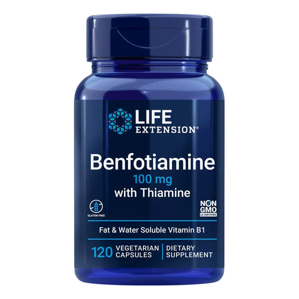Benfotiamina Tiamina 100 Mg Cápsulas Naturales Protección Óptima