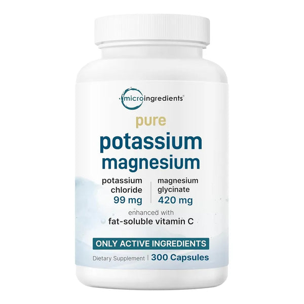 Capsulas Magnesio Potasio Vitamina C Alta Absorción 300 Capsules