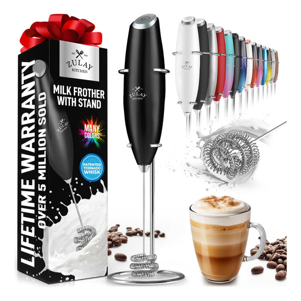 Batidor Portátil Milk Frother Zulay Kitchen Tornado Espuma Rica Y Cremosa Rápida