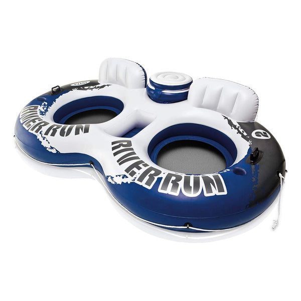 Intex River Run II Flotador Inflable Para 2 Personas Con Enfriador y Portavasos