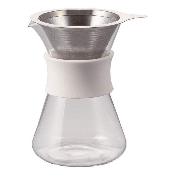 Cafetera Hario Simply Hario De Vidrio De 400 Ml Acero Inoxidable Compacta
