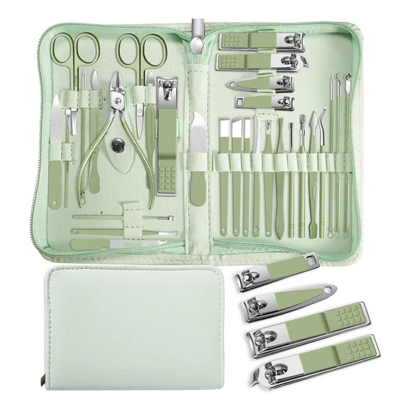 Juego De Manicura Profesional 30 En 1 Kit Pedicu Para Cuidado Completo