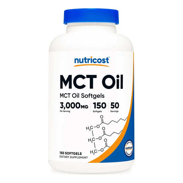 Capsulas Mct 1000 Mg 150 Unidades Facil Energía Para Dieta Cetogénica