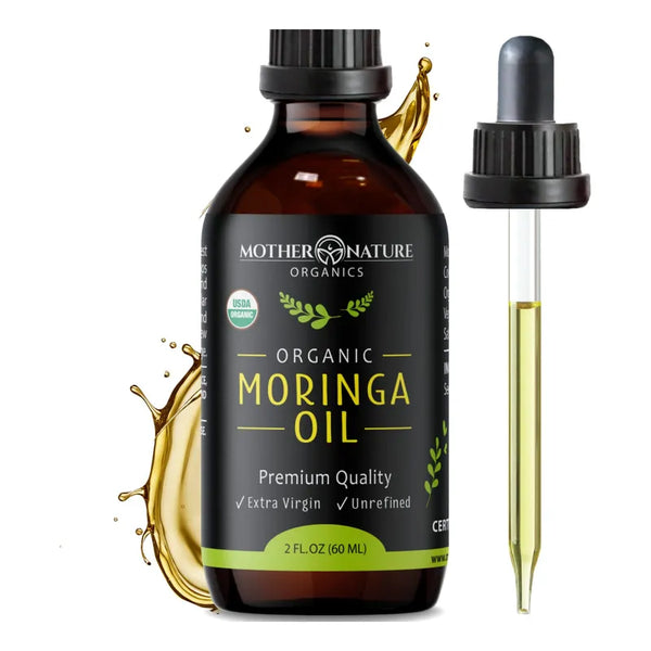Aceite De Moringa Organico Puro Prensado En Frio Para Piel Y Cabello