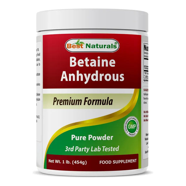 Betaina Anhidra Polvo Puro 453g Trimetilglicina Aumenta Energia