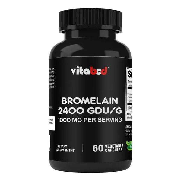 Bromelina 1000 Mg 2400 Gdu G Enzimas Digestivas 60 Cápsulas