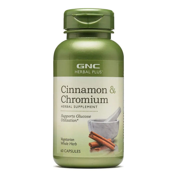 Capsulas De Canela Con Cromo Herbal Plus 60 Unidades Para Glucosa