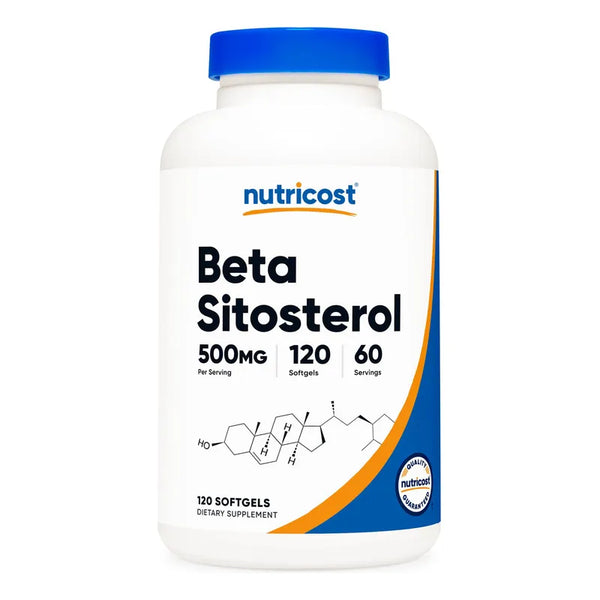 Beta Sitosterol 120 Cápsulas Blandas Nutricost Suplemento Sin Gluten