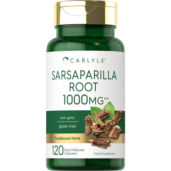 Cápsulas De Raíz De Zarzaparrilla 1000 Mg Suplemento Natural