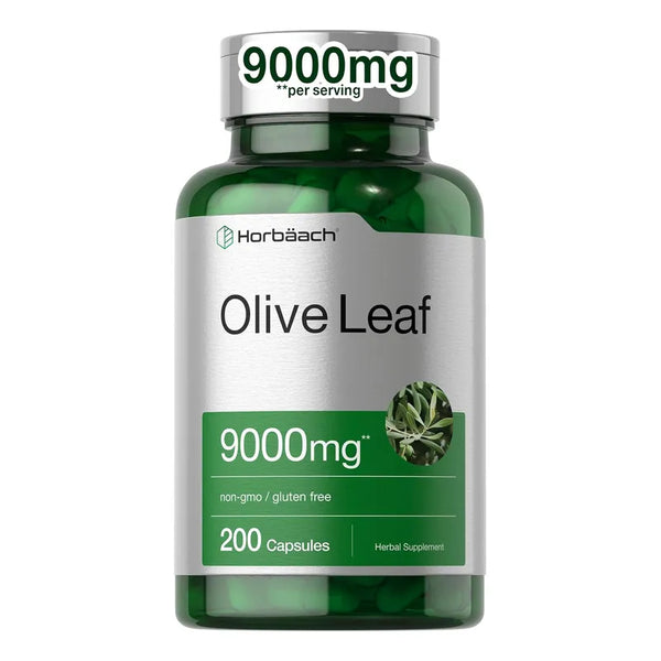 Capsulas Extracto Hoja De Olivo Horbaach 9000 Mg 200 Unidades