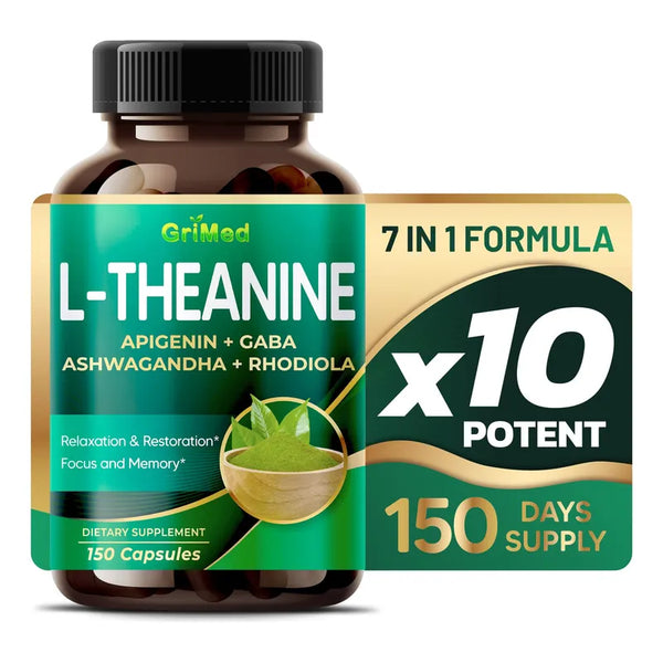 L-Teanina Apigenina GABA Ashwagandha Cápsulas De Relajación E Inmersión