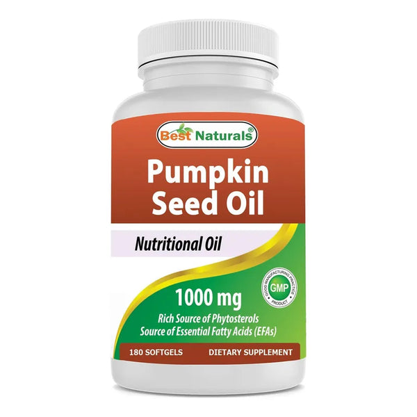 Aceite De Semilla De Calabaza 1000 Mg 180 Cápsulas Blandas