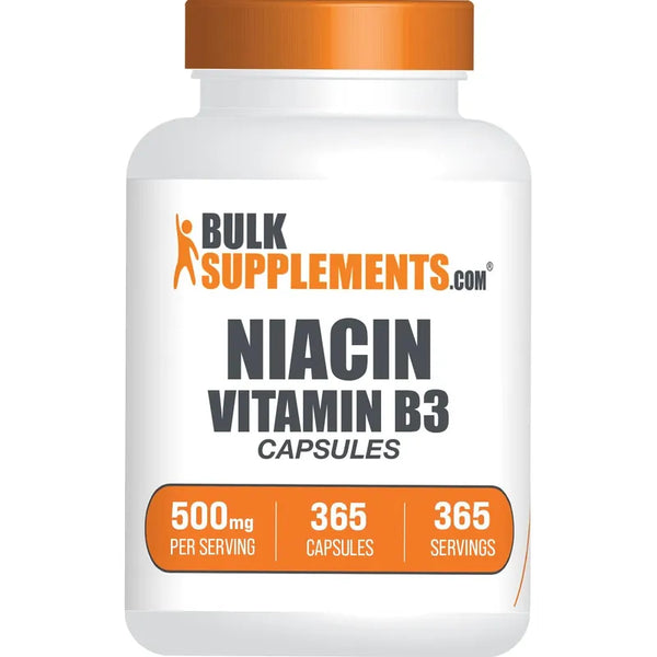 Capsulas De Niacina 500mg Vitaminas B3 Suplemento Saludable