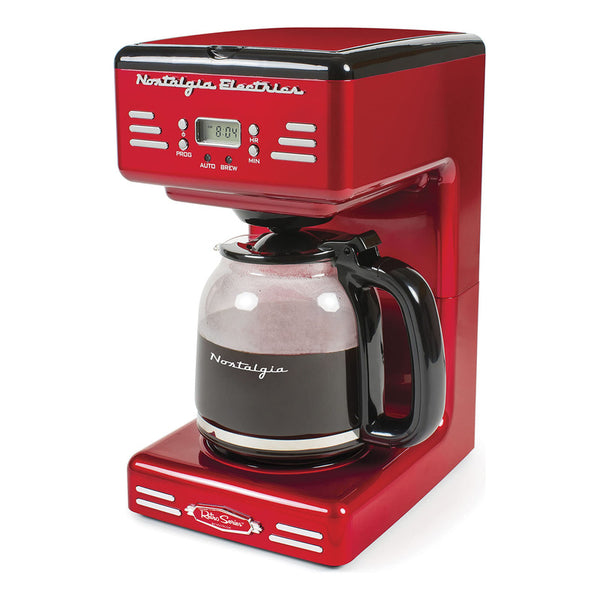 Cafetera Nostalgia Retro Con Led Programable Para 12 Tazas Ofrece Café Caliente