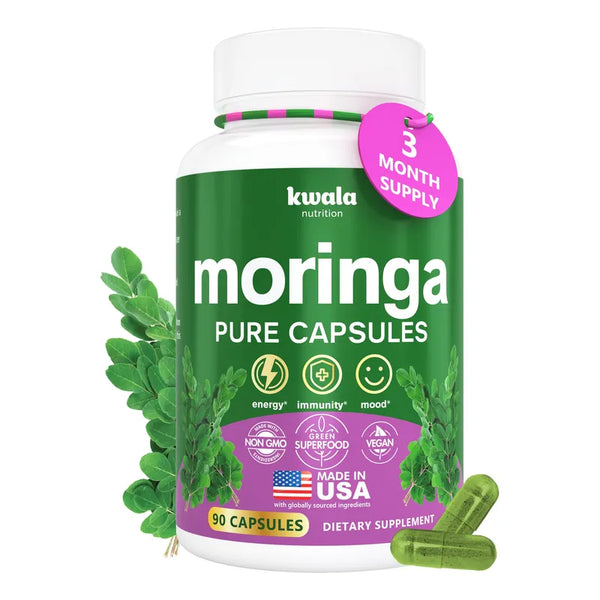 Capsulas De Moringa Pura Polvo 90 Unidades Energia E Inmunidad