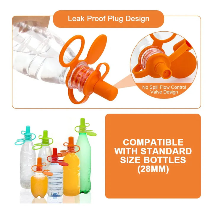 Tapa De Botella De Agua Para Bebés Adaptador Silicona Boquil - Imagen 4
