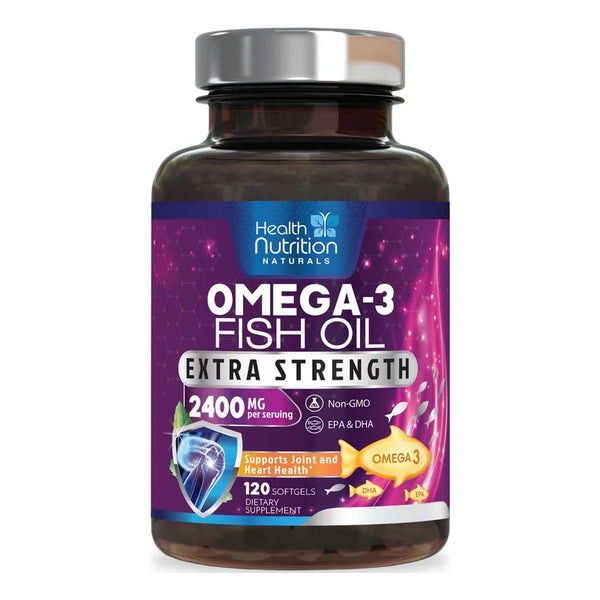 Aceite De Pescado Omega 3 2400 Mg Suplemento De Triple Fuerza