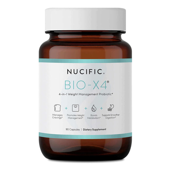 Bio X4 Nucific Suplemento Probiotico Control De Peso 90 Capsulas