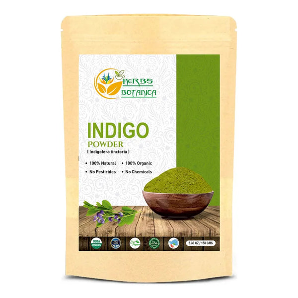 Herbs Botanica Indigofera Tinctoria Tinte Natural Para Un Cabello Radiante