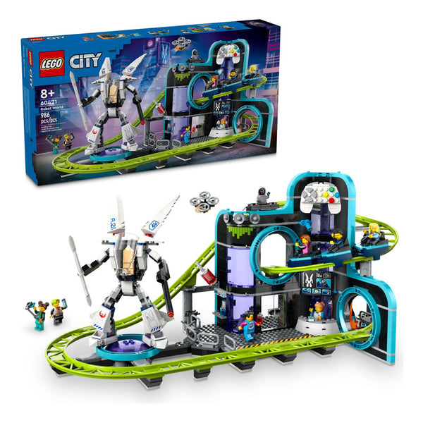 Lego City Robot World Montaña Rusa con 8 Minifiguras y Mech para Niños de 8 Años