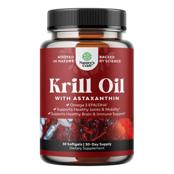 Capsulas Blandas Aceite De Krill 2000 Mg Omega 3 Salud Completa