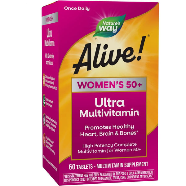 Vitaminas Mujeres 50 Plus Ultra Potency Nature Way Multivitamínico Completo 60 Tabletas