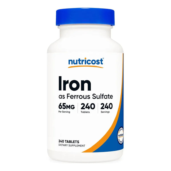Hierro Sulfato Ferroso 65 Mg 240 Comprimidos Energía Vitalidad
