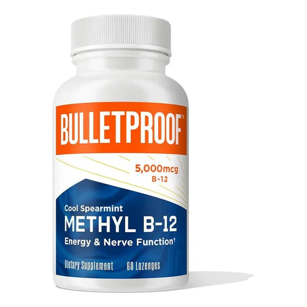 Pastillas Bulletproof Cool Spearmint Metil B12 Energia Y Funcion Nerviosa