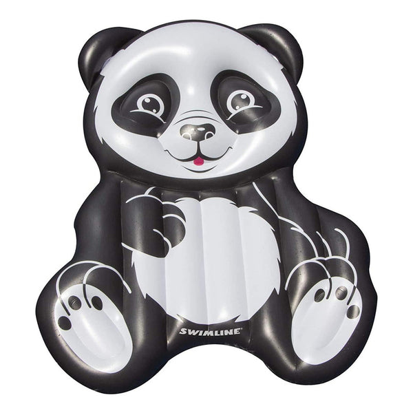 Flotador Inflable Swimline Panda Piscina Grande Diseño Realista y Cómodo