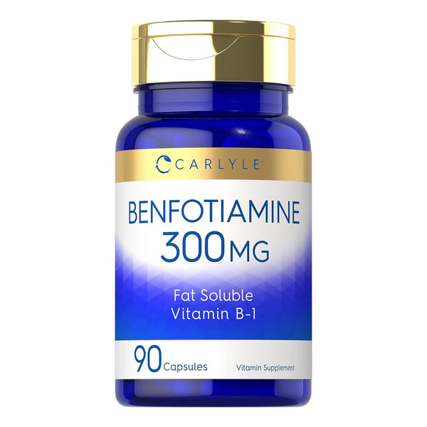 Carlyle Benfotiamina 300mg Capsulas Vitamina B1 Apoyo Avanzado
