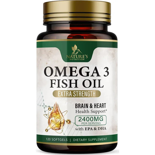 Aceite De Pescado Omega 3 Triple Fuerza Apoyo Salud EPA DHA