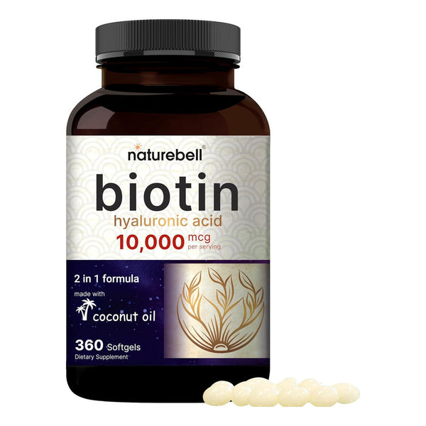Biotina Y Acido Hialuronico Mejora Cabello Piel Y Uñas 360 Capsulas