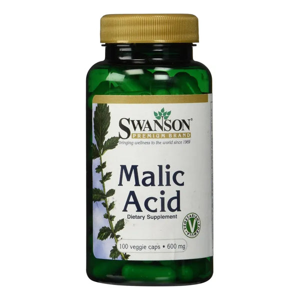 Acido Malico Swanson Suplemento Natural Energizante 100 Capsulas