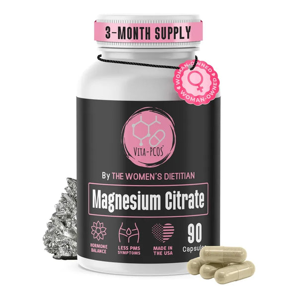 Capsulas Citrato Magnesio Mujeres Salud Energía Digestión