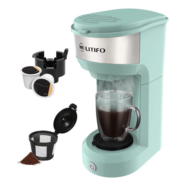 Cafetera Litifo Para Café Molido Y Cápsulas 2 En 1 Con Apagado Automático