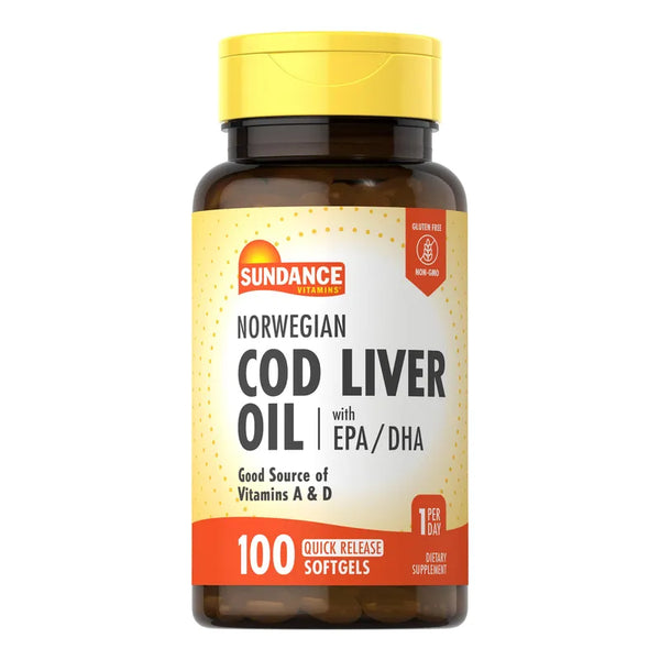 Aceite De Hígado De Bacalao Noruego 100 Cápsulas Blandas Sin Omg Omega3