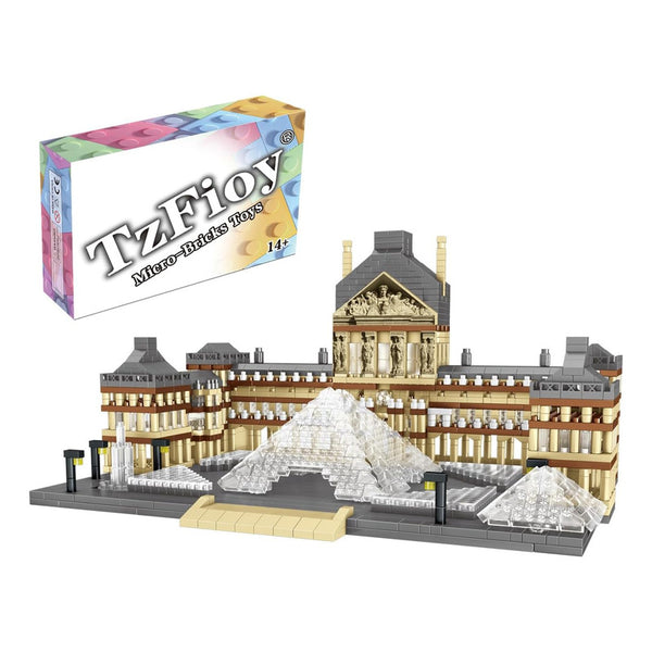 Juego Bloques Construcción Museo Louvre 3377 Piezas Educativo Para Adultos Y Niños