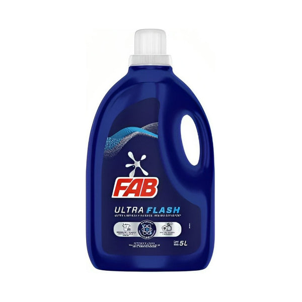 Detergente Fab Liquido Ultraflash 5 Litros Limpieza Profunda